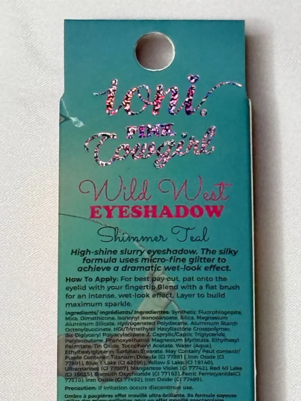 Ioni Pink Cowgirl Wild West Eyeshadow Fun & Thrills Shimmer Teal Vegan New